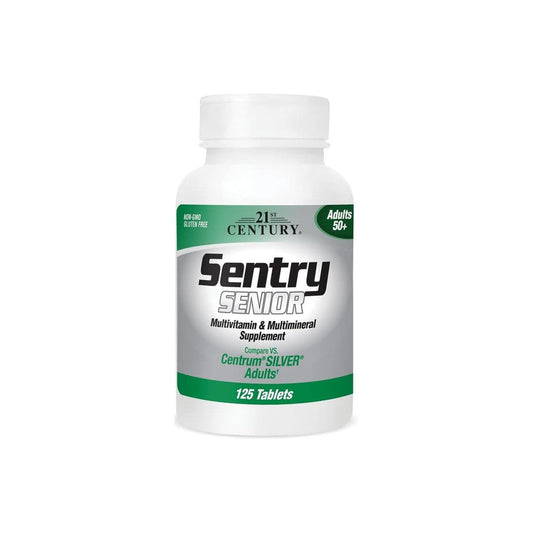 21st Century Sentry Senior – Multivitamin &amp; Multimineral for Adults 50+ (125 Tablets)