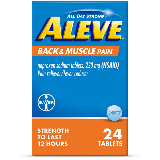 Aleve Back & Muscle Pain Naproxen Sodium Tablets (24 ct)