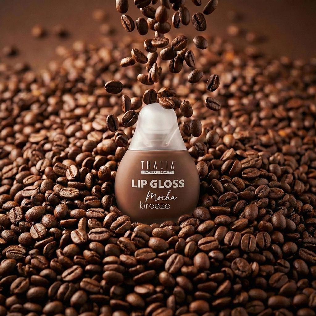 Thalia Lip Gloss in Mocha Breeze for High-Shine Hydration 15 ml