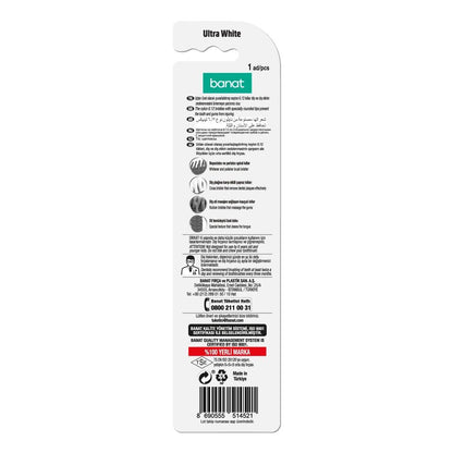 Banat Ultra White Medium Toothbrush Duo Pack