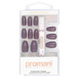 Promani Plum False Nail Kit with Glue 24 pcs