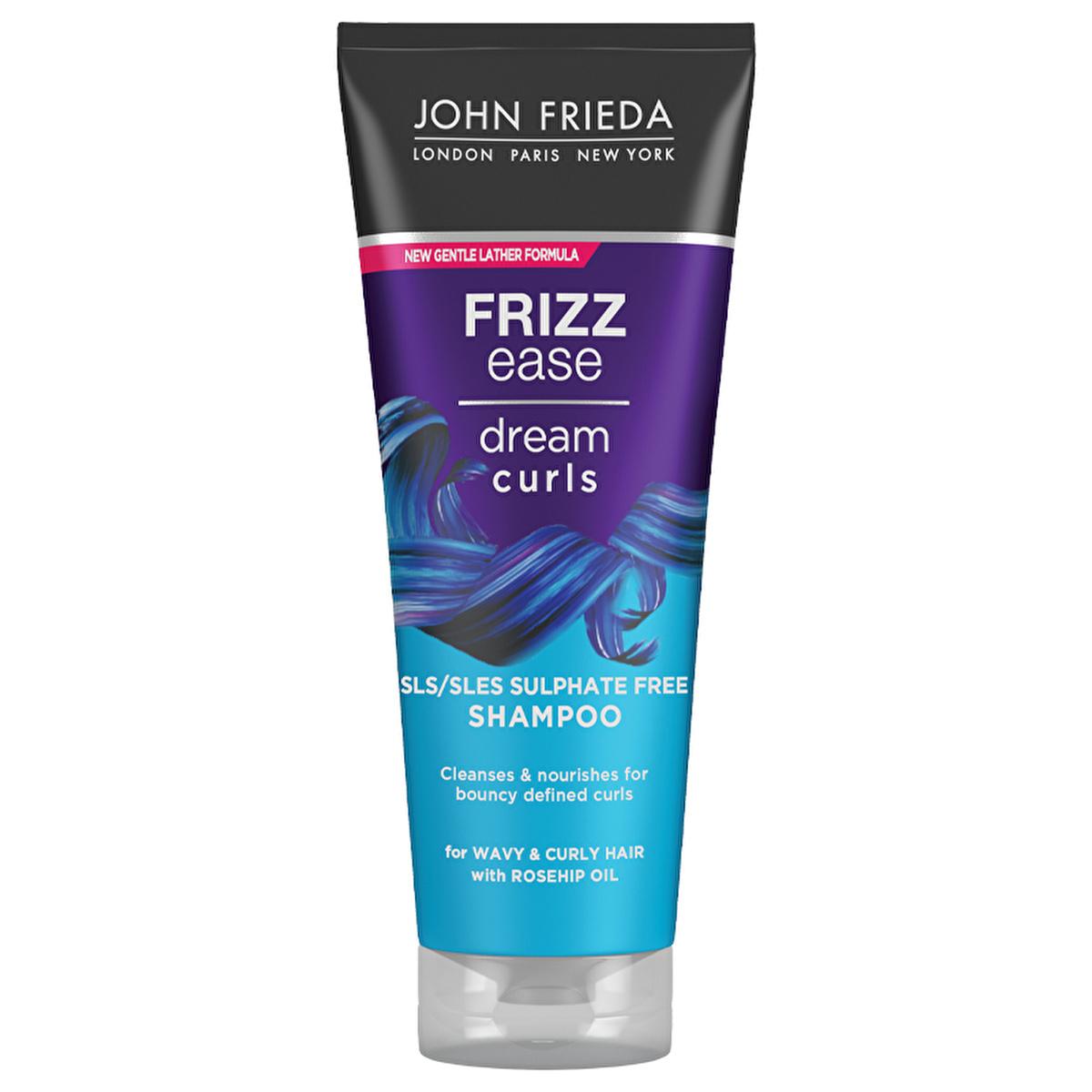 John Frieda Frizz-Ease Curl Reviver Shampoo - Moisturizing Curl Defining Shampoo for Curly Hair, 8.45 fl oz