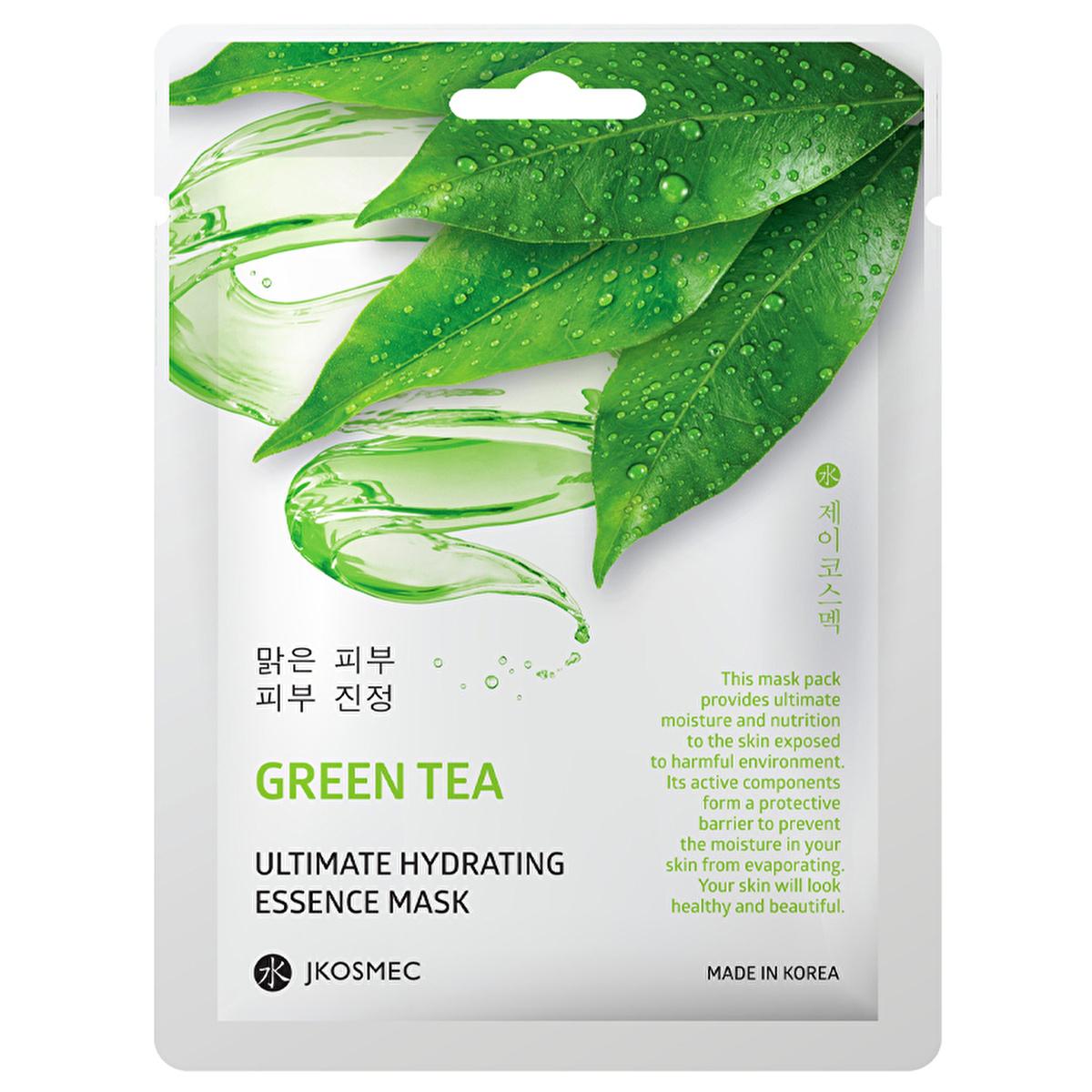 JKosmec Hydrating Green Tea Face Mask - Moisturizing & Toner for All Skin Types | 25 ml