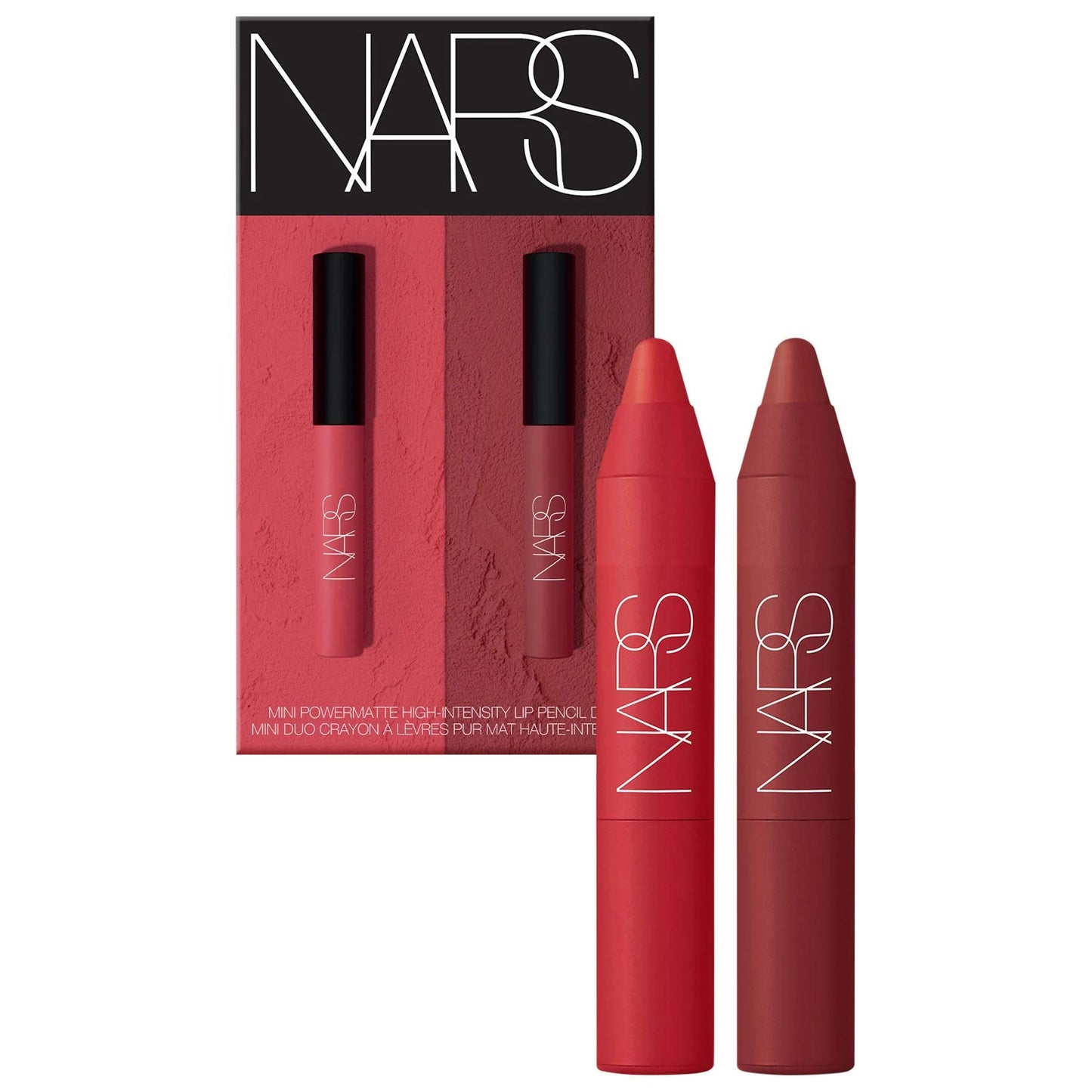 Mini Powermatte High-Intensity Lip Pencil Duo - Long-Lasting Vegan Lip Color Set