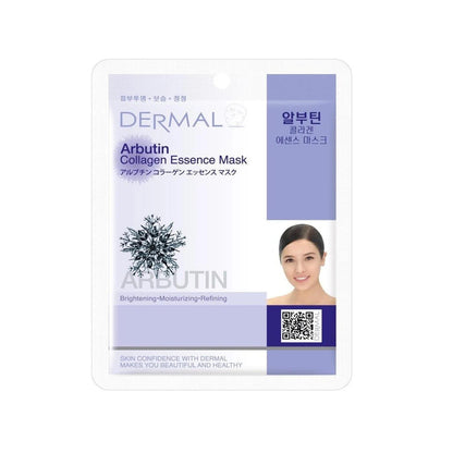 Dermal Arbutin & Collagen Sheet Mask for Glowing Skin 23g