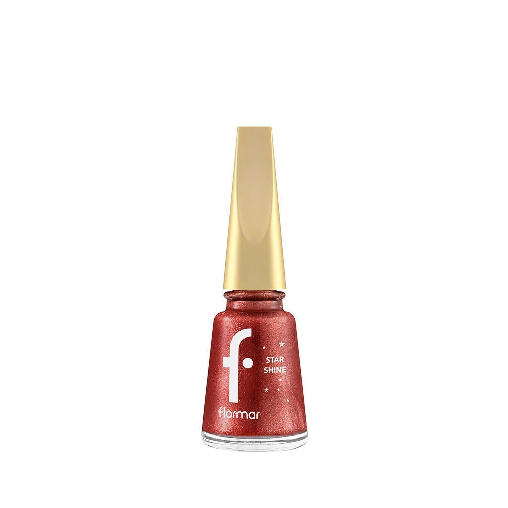 Flormar Star Shine Metallic Nail Polish in Scarlet Sparkle 11ml