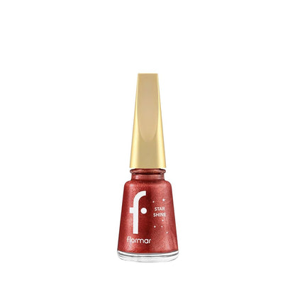 Flormar Star Shine Metallic Nail Polish in Scarlet Sparkle 11ml