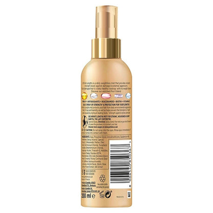 Pantene Infinite Lengths Biotin Hair Strengthening Spray - Leave-In Treatment for Damaged Hair Repair & Long Hair Care