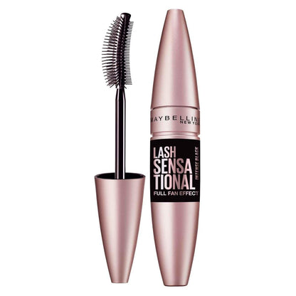 Maybelline New York Lash Sensational Mascara - Intense Black, Volumizing & Lengthening with Rosehip Oil