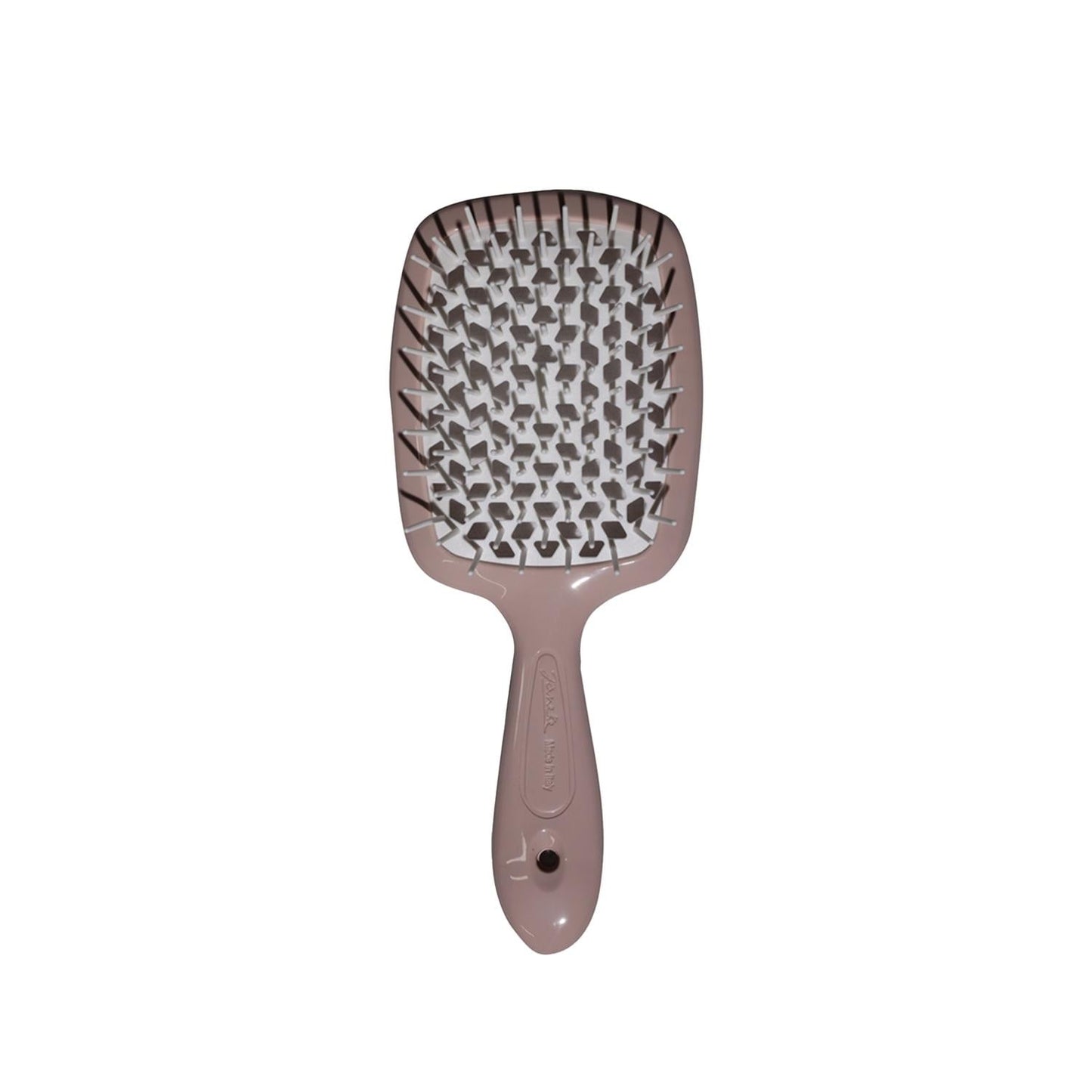 Janeke Superbrush Detangling Hair Brush Beige & White