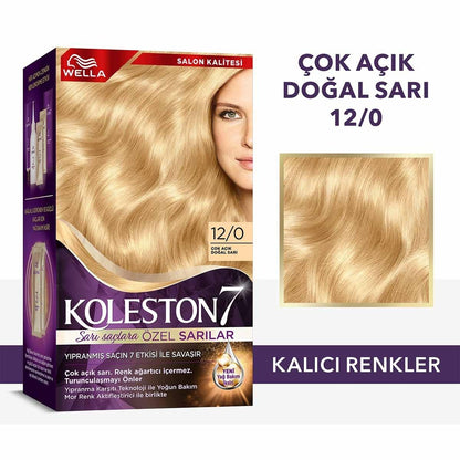 Wella Koleston Supreme 12/0 Very Light Natural Blonde Hair Dye: Long Lasting Color & 100% Gray Coverage, Oil Infused for Healthy Hair