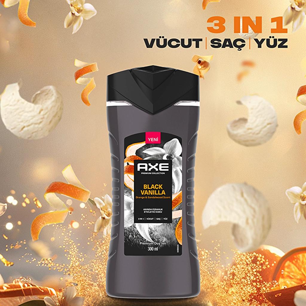 Axe Black Vanilla 3-in-1 Shower Gel for Body, Hair & Face 300 ml