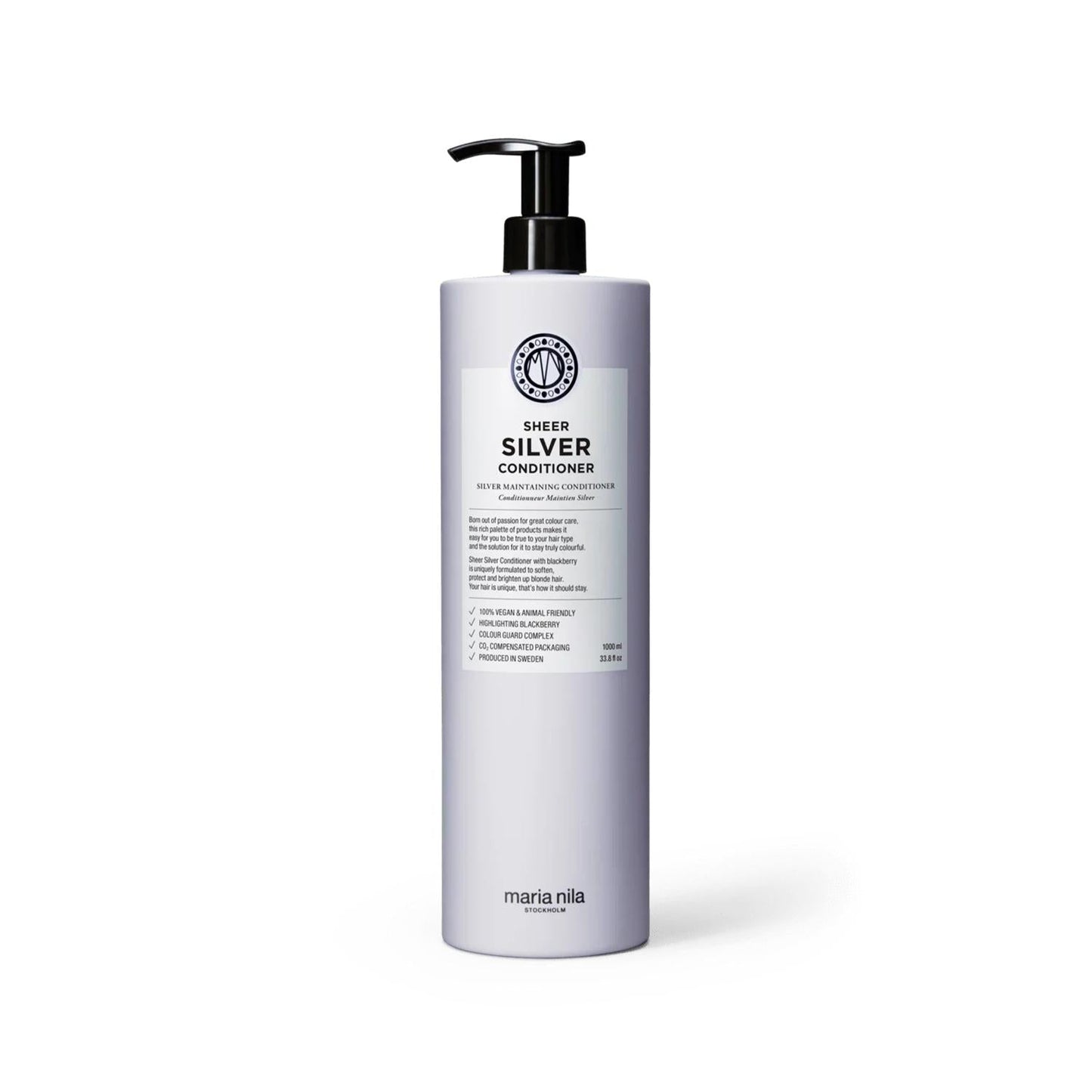 Maria Nila Sheer Silver Conditioner Neutralizes Brassiness 1000 ml