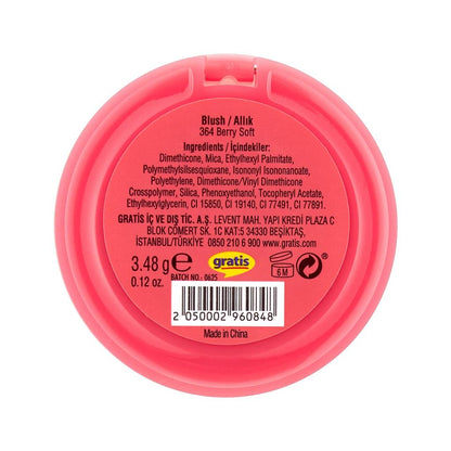 Beaulis Cloud It Blush 364 Berry Soft Creamy Formula 4.5g