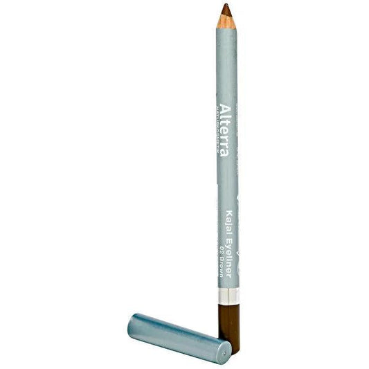 Alterra Vegan Eyeliner No:02 Kahverengi - Ophthalmologically Tested, Precise Application for Sensitive Eyes & Contact Lens Wearers