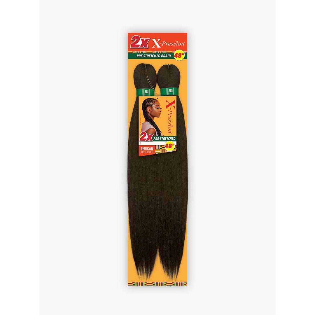 Sensationnel X-Pression 2X Pre-Stretched Braiding Hair 48" – Choose Color