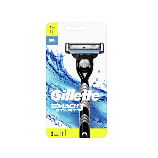 Gillette Mach3 Start Manual Razor for Men - Close Shave, Durable & Affordable Shaving Solution