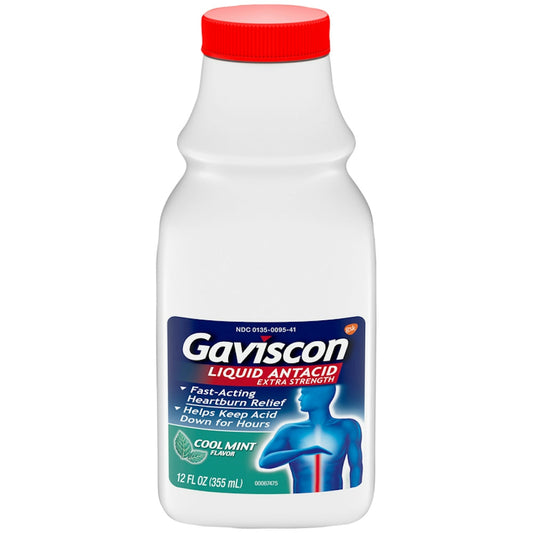 Gaviscon Antacid Extra Strength  Liquid Cool Mint 12 Oz