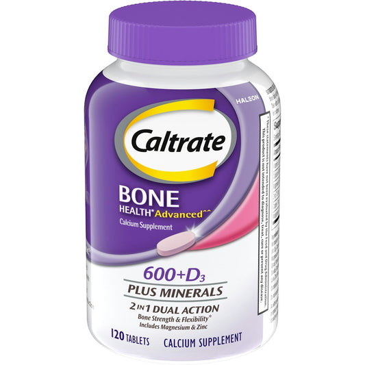 Caltrate Bone Health Advanced 600Mg  Plus D3 Plus Minerals Tablets 120Ct