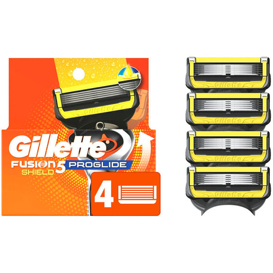 Gillette Fusion5 Pro Glide Shield Razor Blades For Men, 4 ct