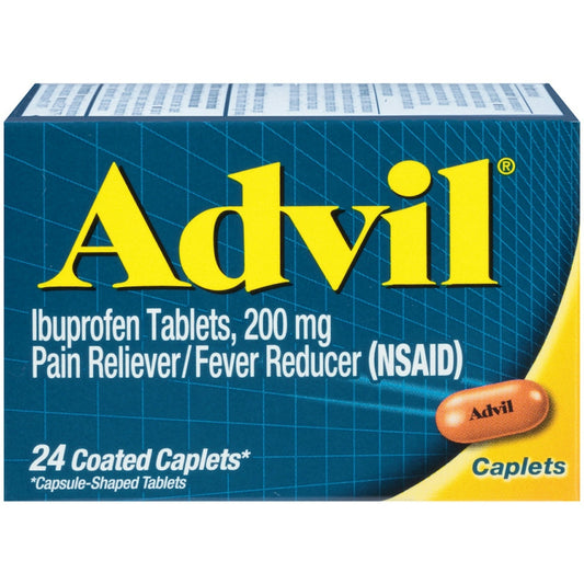 Advil® Coated Caplets – Pain Reliever & Fever Reducer (Ibuprofen 200 mg)