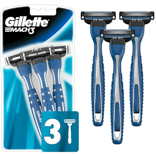 Gillette MACH3 Smooth Shave Disposable Razors 3 ct
