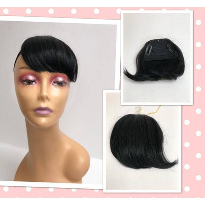 Unique 100% Human Hair Bang Hairpiece - Choose Color