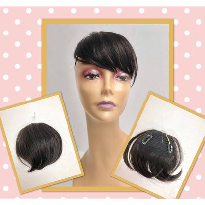 Unique 100% Human Hair Bang Hairpiece - Choose Color