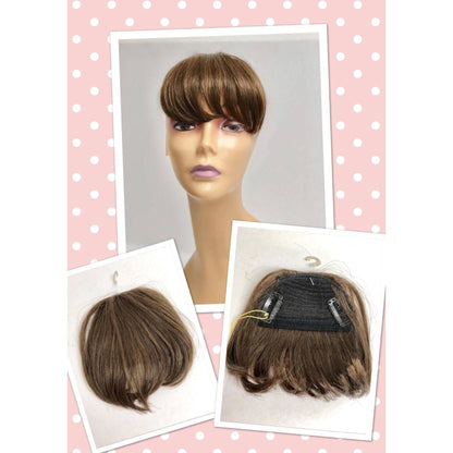 Unique 100% Human Hair Bang Hairpiece - Choose Color