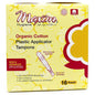Maxim Hygiene Products Organic Cotton Plastic Applicator Tampons, Regular