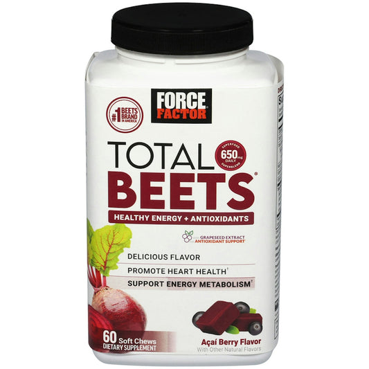 Force Factor® Total Beets™ Soft Chews – Acai Berry Flavor