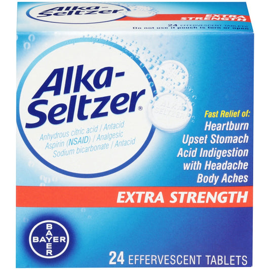 Alka-Seltzer Heartburn Relief Extra Strength, Effervescent Tablets, 24 Count