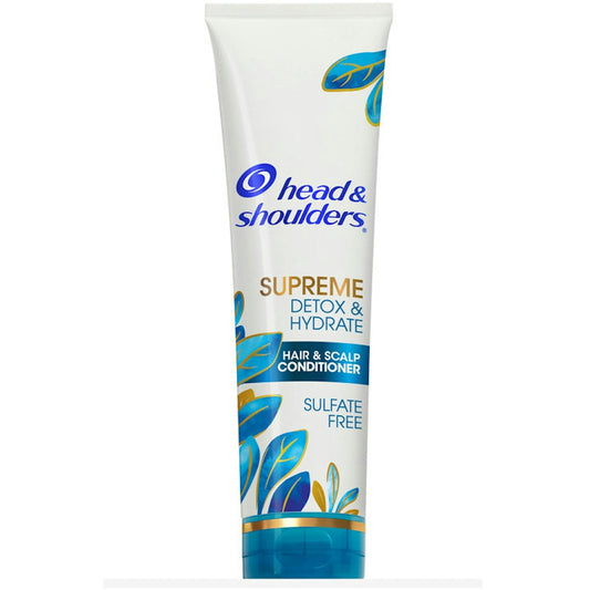 Head & Shoulders Supreme Detox Hydrate Hair Scalp Conditioner, Coconut, 9.4 Fl Oz