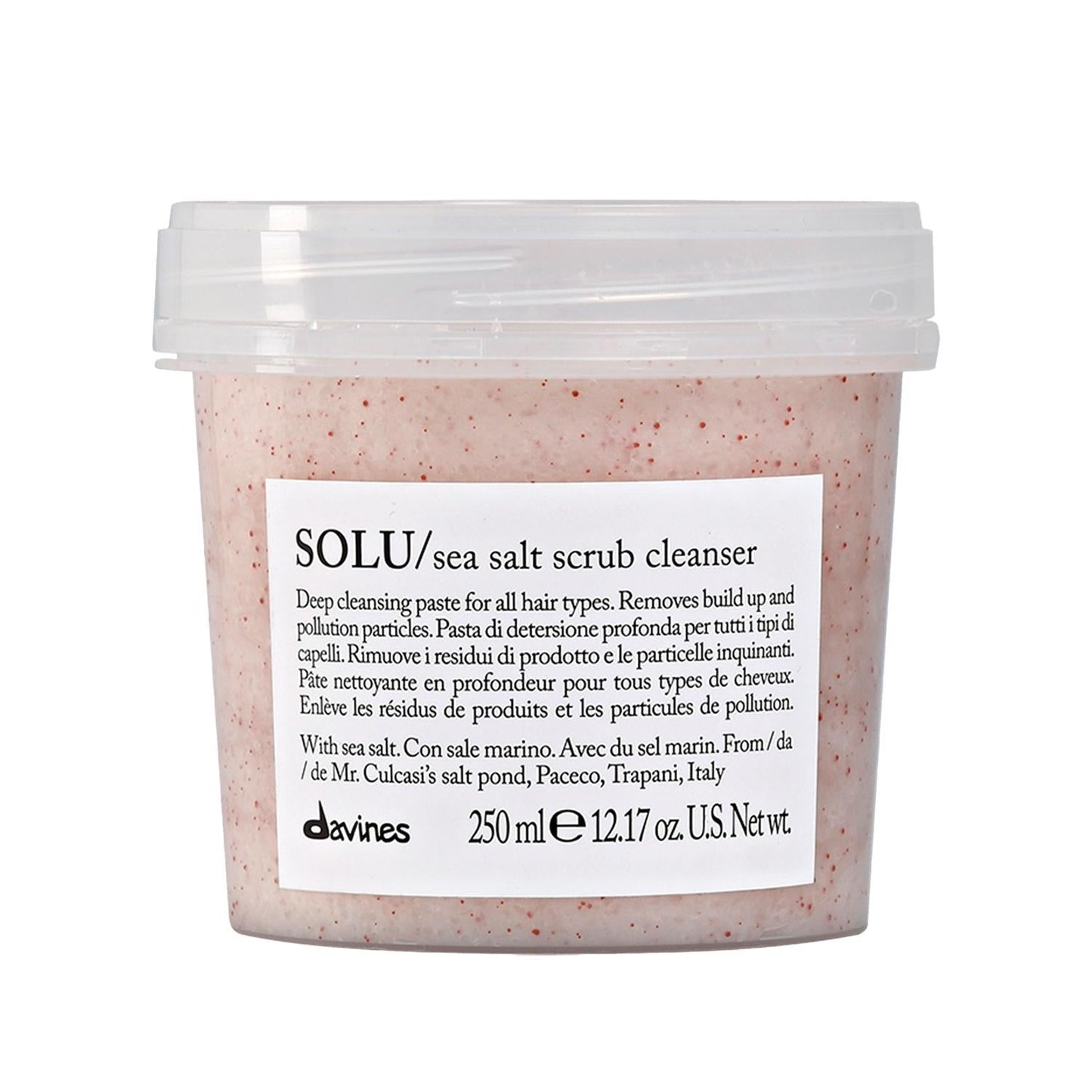 Davines Solu Sea Salt Scrub Cleansing Scalp Paste 250 ml