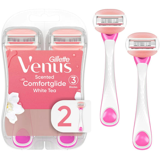 Gillette Venus Comfort Glide White Tea Razors 2 ct