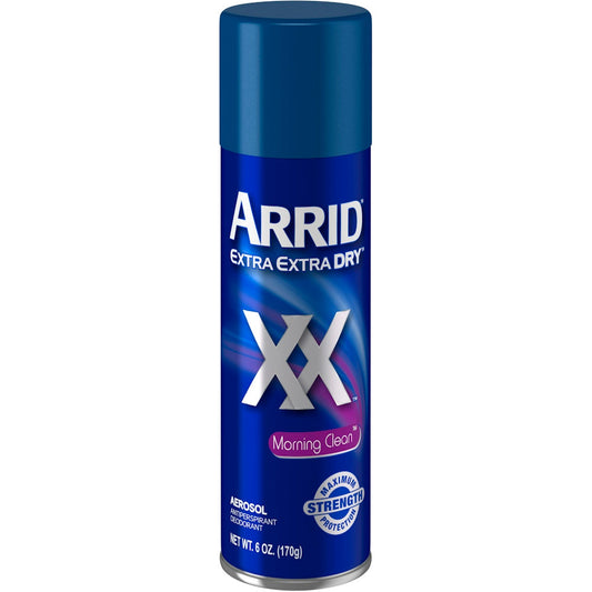Arrid XX Extra Extra Dry Antiperspirant Deodorant Spray - Morning Clean, 6 oz