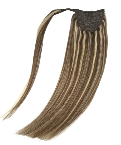 VIP Ponytail Silky 18" 100% Human Hair Extension - Choose Color
