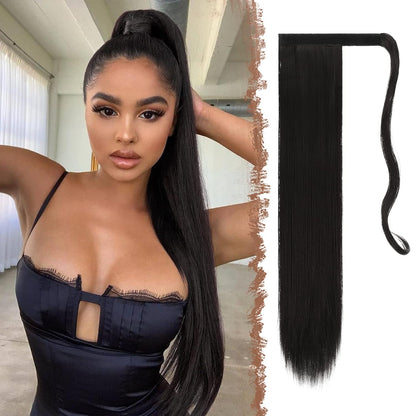 VIP Ponytail Silky 24" (100 Grams) 100% Human Hair Extension - Choose Color