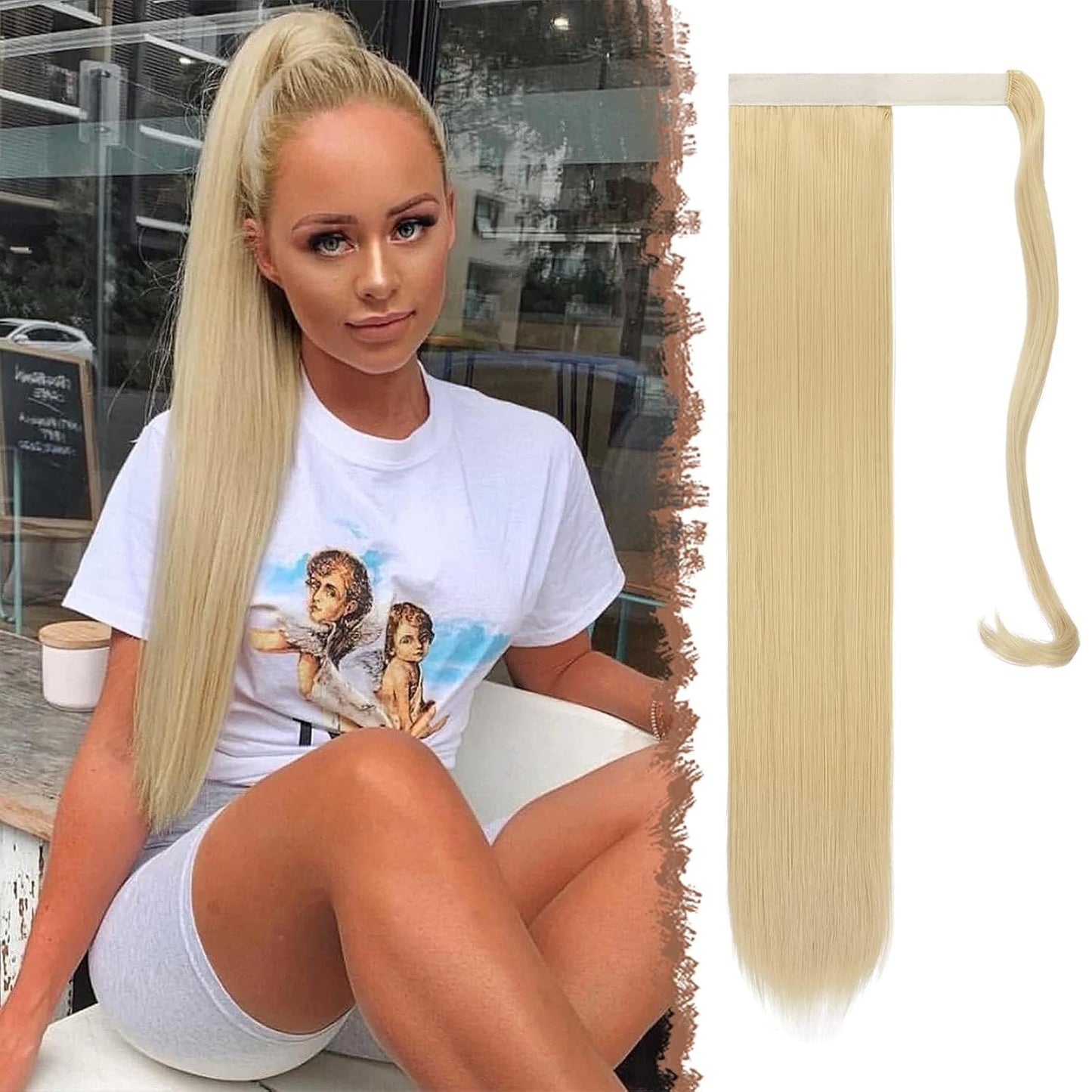 VIP Ponytail Silky 24" (100 Grams) 100% Human Hair Extension - Choose Color