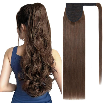VIP Ponytail Silky 24" (100 Grams) 100% Human Hair Extension - Choose Color