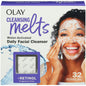 Olay Cleansing Melts Facial Cleanser with Retinol, 3 in 1 Pads, 32 Count