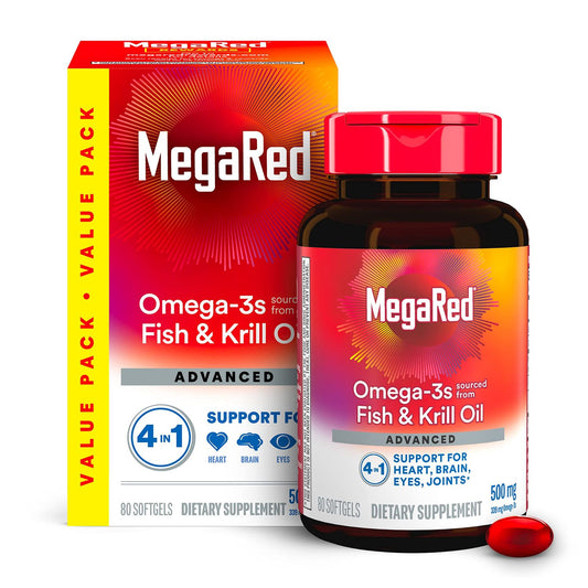 MegaRed® Advanced 4-in-1 Fish & Krill Oil (500 mg)