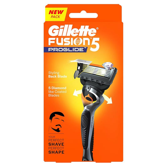 Gillette Fusion 5 Proglide with Styling Back Blade Razor for Men
