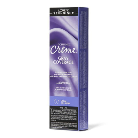 L'Oreal Excellence Creme Hair Color 5.1, Medium Ash Brown, 1.74 Oz