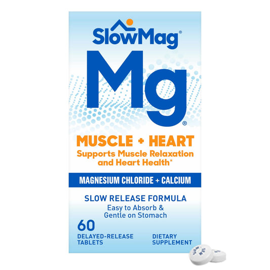 SlowMag Mg Muscle + Heart 60 Delayed- Release  Tablets