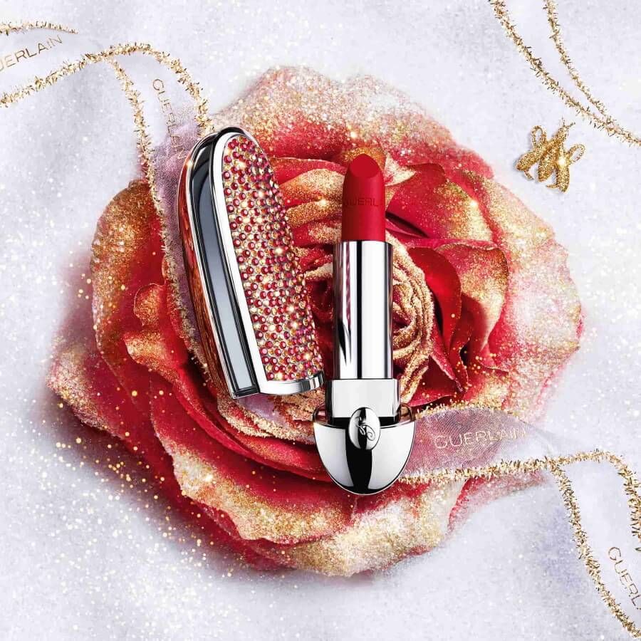 Guerlain Rouge G Lipstick Case Golden Ruby 1 Pc