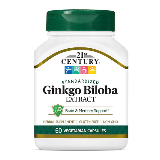 21st Century® Ginkgo Biloba Extract – Standardized Vegetarian Capsules