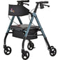 Nova Star 6 Wide BLack Adjustable Rollator - 4 COLOR CHOICE