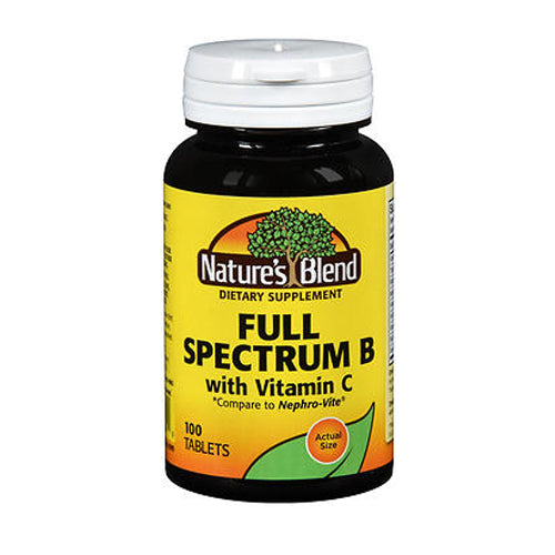 Nature's Blend Full Spectrum B With Vitamin C Tablets 100