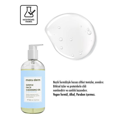 Gentle Facial Cleanser for Sensitive Skin 400ml - Non-Irritating | Maruderm